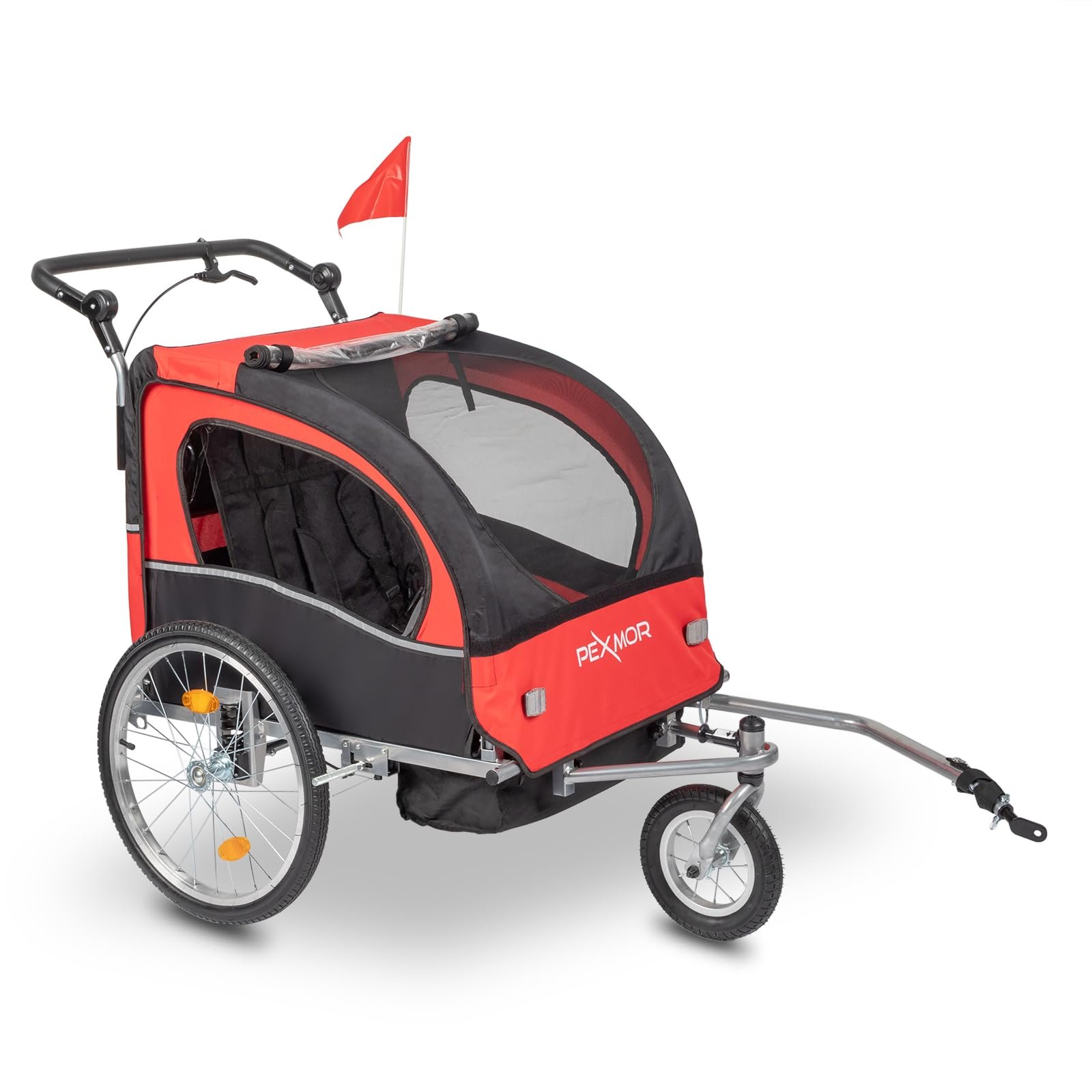 PEXMOR 2-in-1 Kids Bike Trailer Carrier