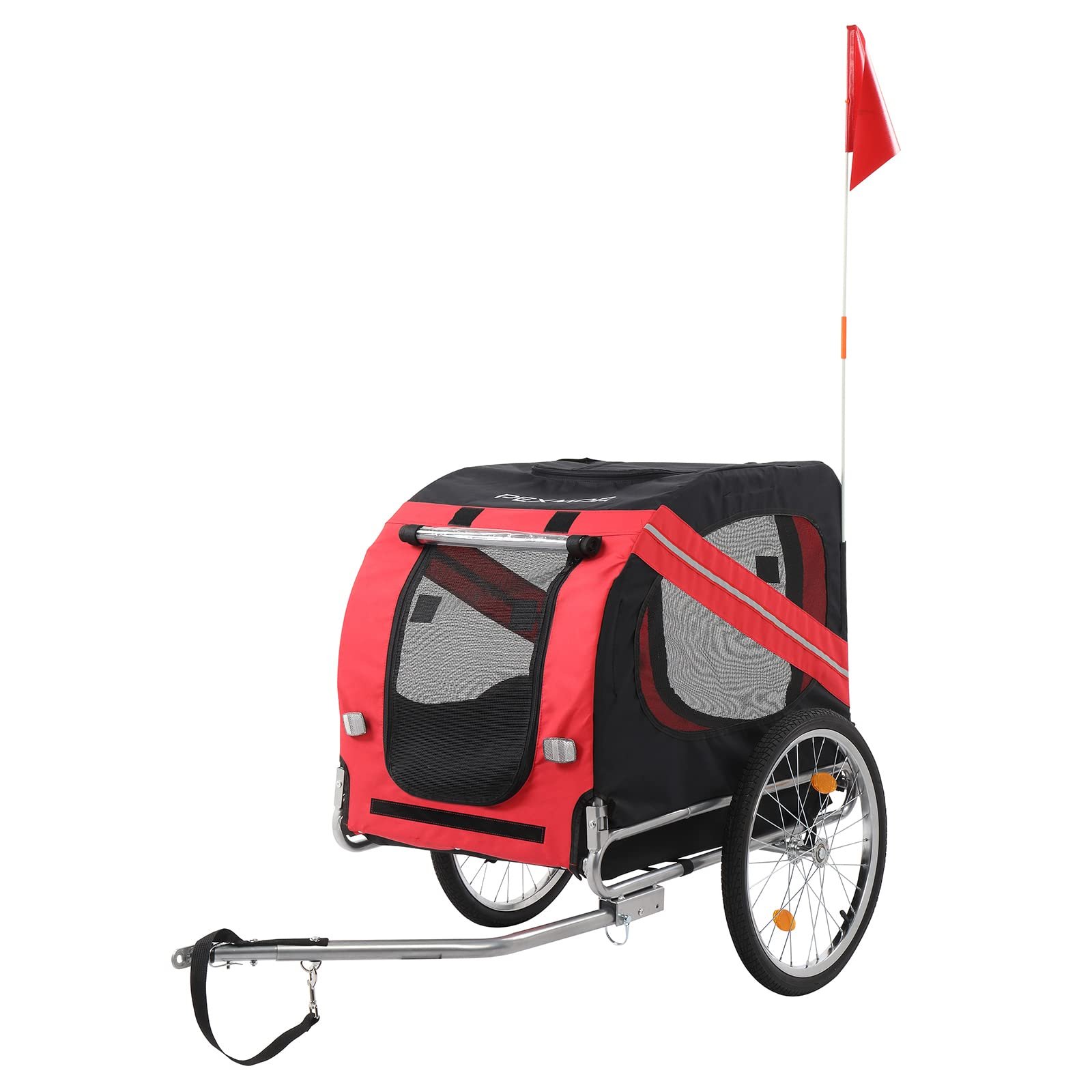 PEXMOR 2-in-1 Dog Bike Trailer Wagon Cargo Carrier